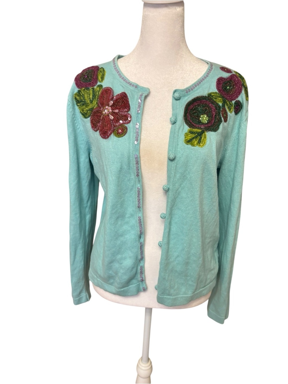 Prima Bella Floral Embroidered Cardigan 🌸
